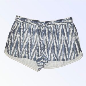 J.Crew printed linen pull on shorts geometic shorts XS style f1426